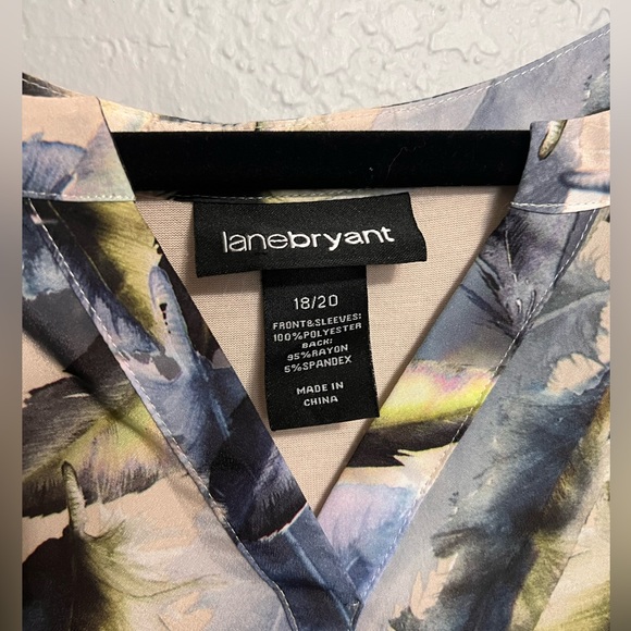 Lane Bryant Plus Size blouse with feather design - Picture 4 of 6